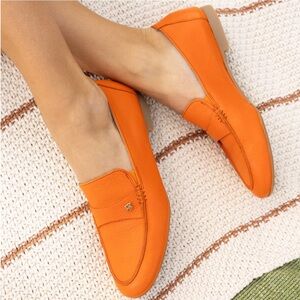 Paul Green Moccasins in papaya / orange 🍊 woman size UK 5.5 US 8 NEW
